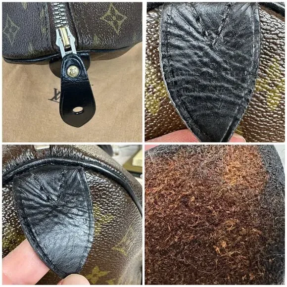 Louis Vuitton Speedy 35 Vintage Custom dyed leather CUTE - Picture 11 of 16